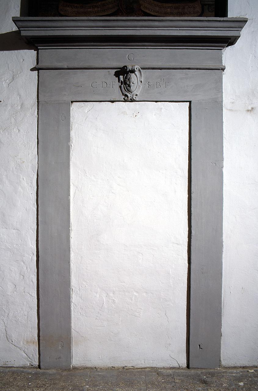 stemma (mostra di porta) - produzione fiorentina (sec. XVII)