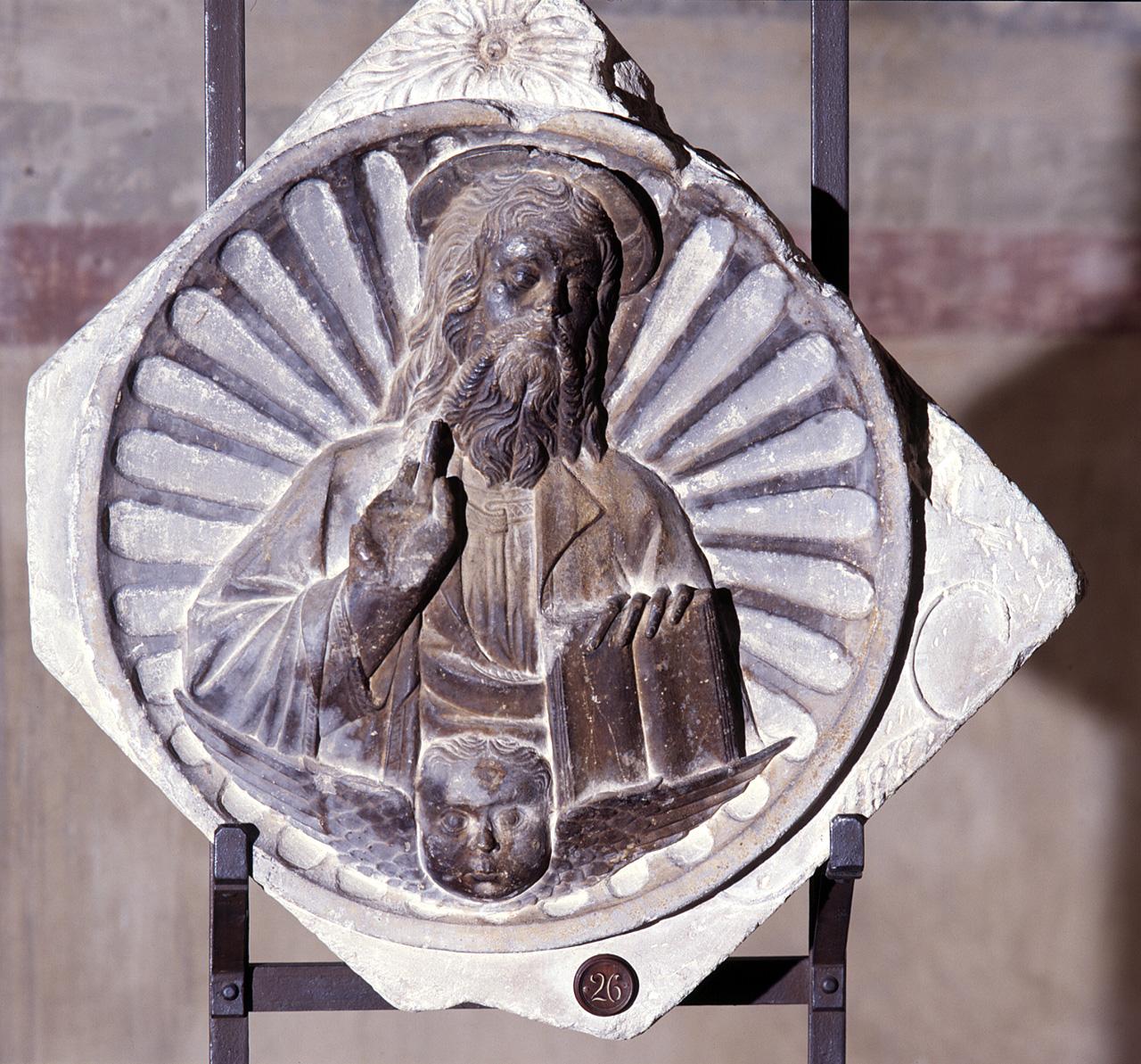 Cristo benedicente (rilievo) - bottega lombarda (primo quarto sec. XV)