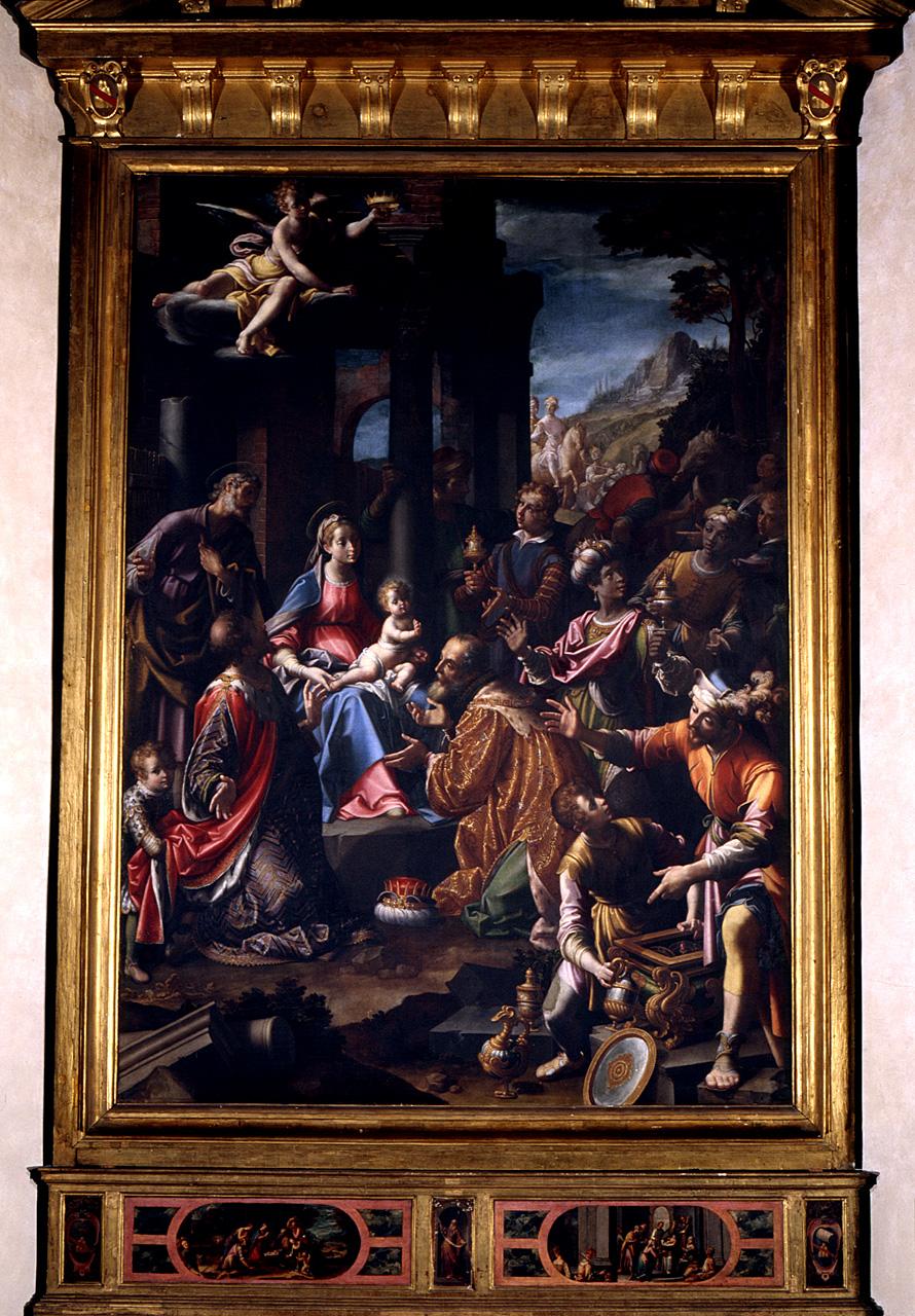 episodi dell'infanzia di Cristo (dipinto) di Lomi Aurelio (ultimo quarto sec. XVI)