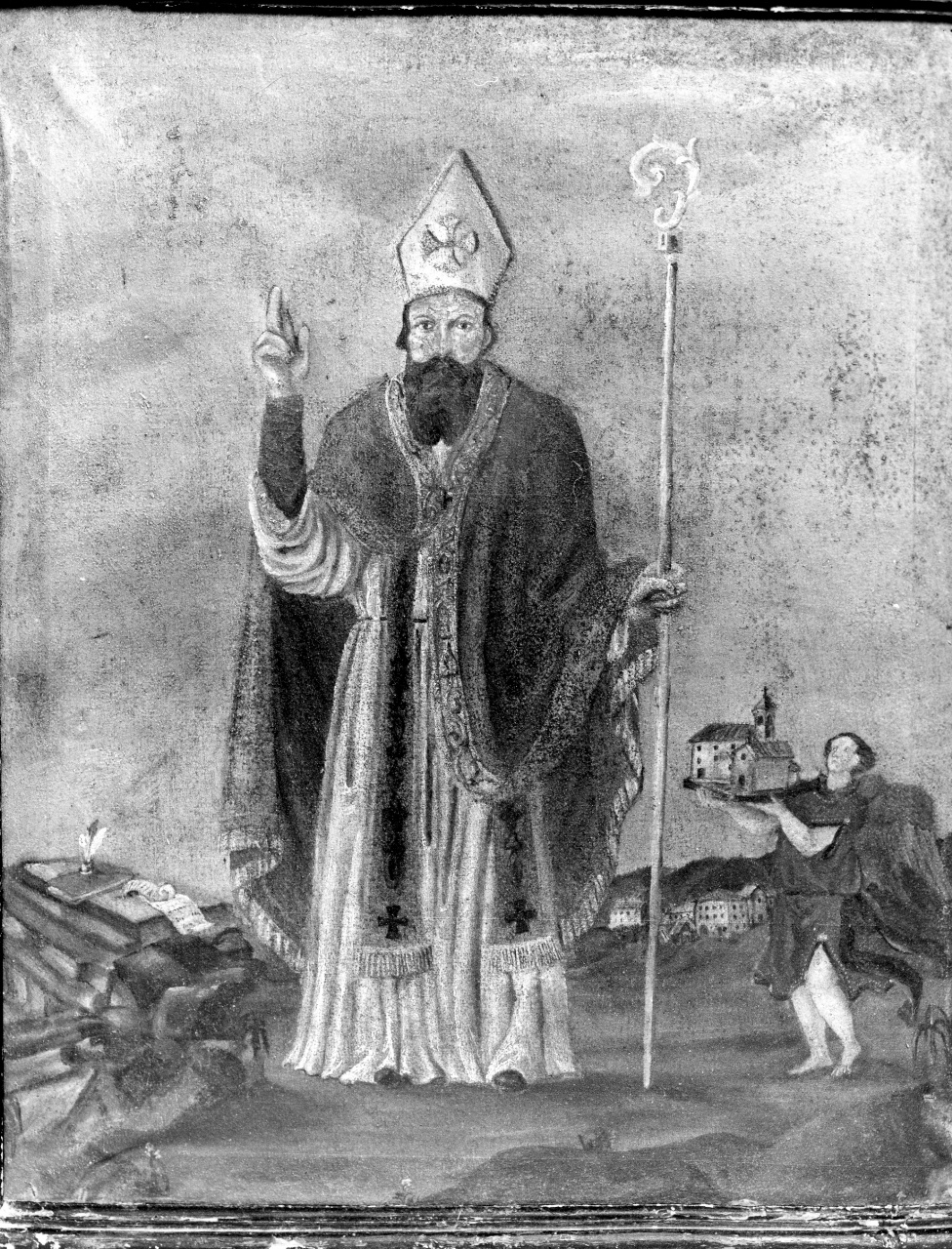 San Basilio Vescovo (dipinto) di Rovatti Massimo (attribuito) (sec. XIX)