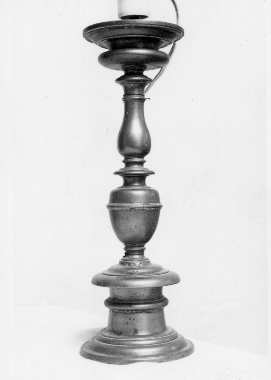 candeliere, serie - manifattura toscana (metà sec. XVII)