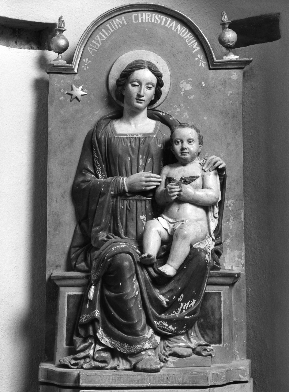 Madonna con Bambino (rilievo) - ambito toscano (sec. XIX)