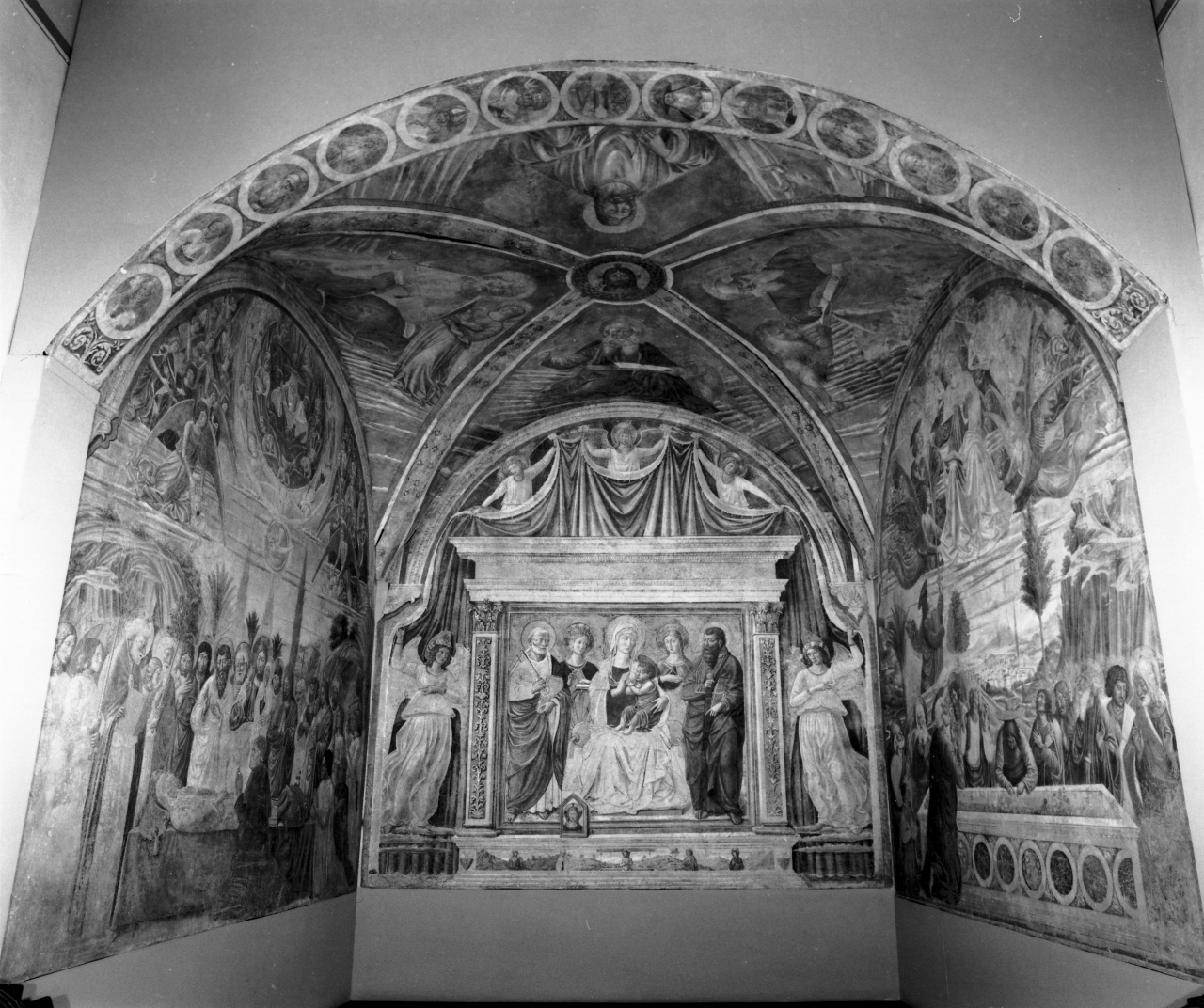 storie della vita della Madonna (dipinto) di Gozzoli Benozzo (e aiuti) (sec. XV)