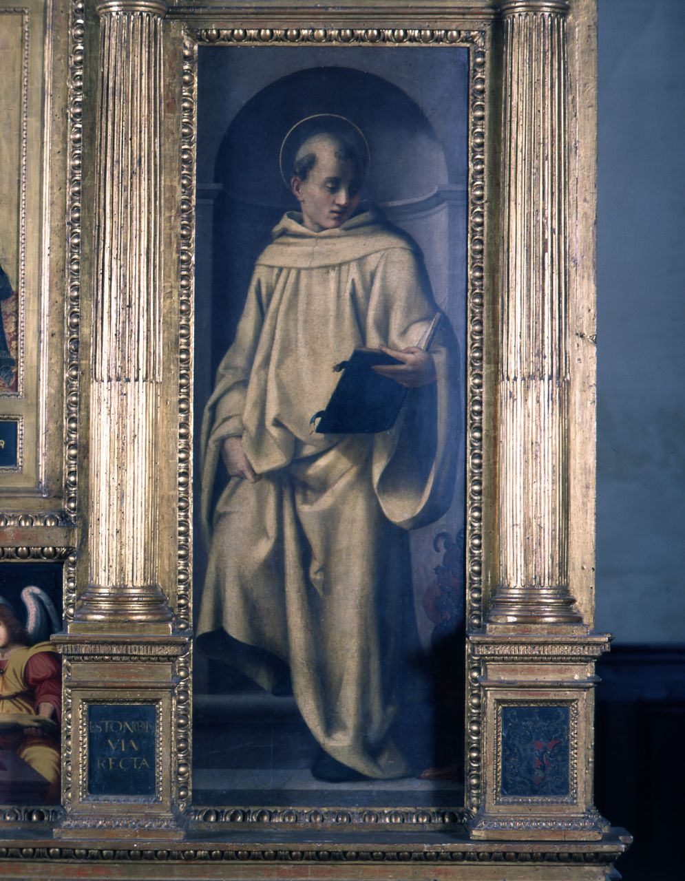 San Bernardo da Chiaravalle (dipinto) di Sogliani Giovanni Antonio (bottega) (prima metà sec. XVI)