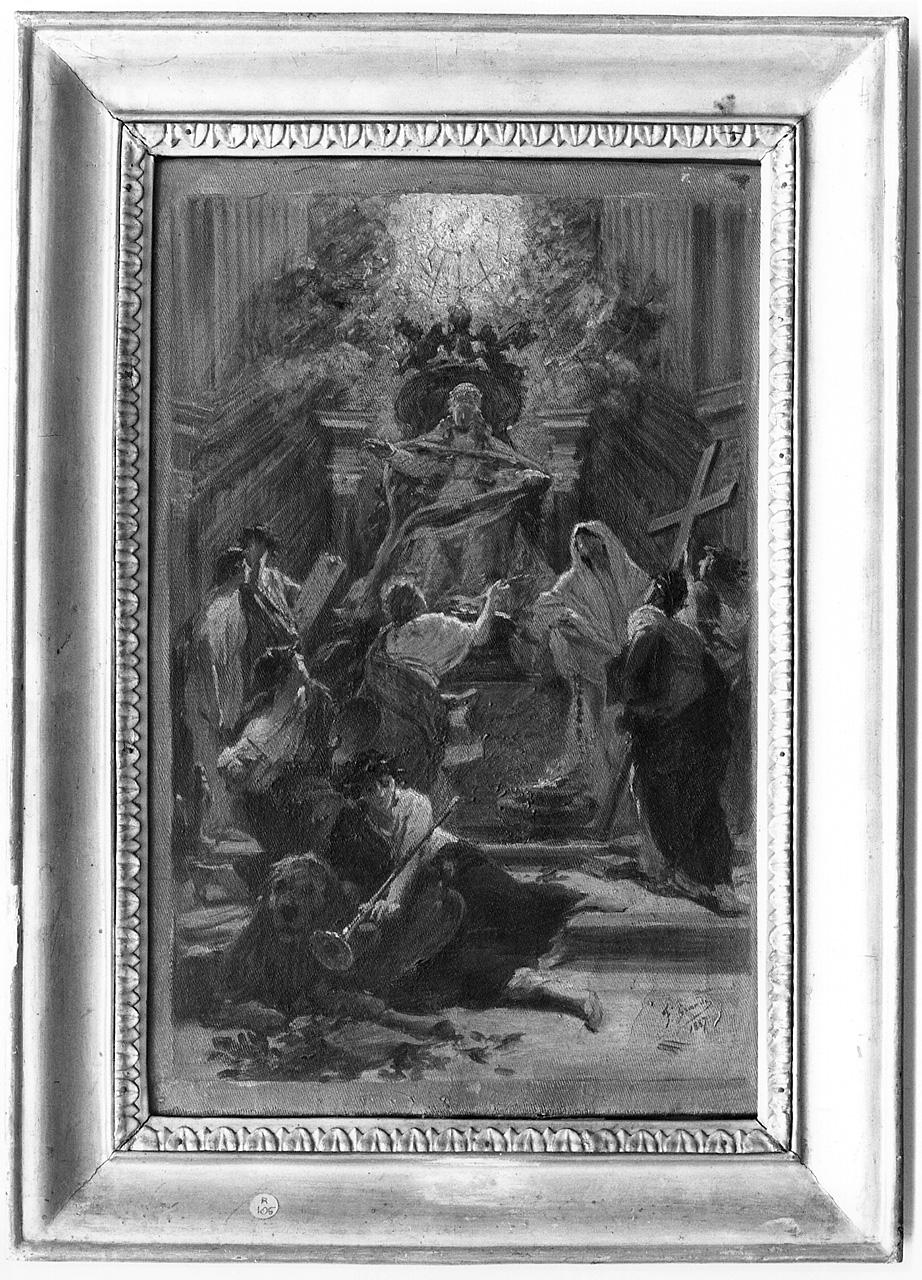 Santo papa (dipinto) di Grandi F (sec. XIX)