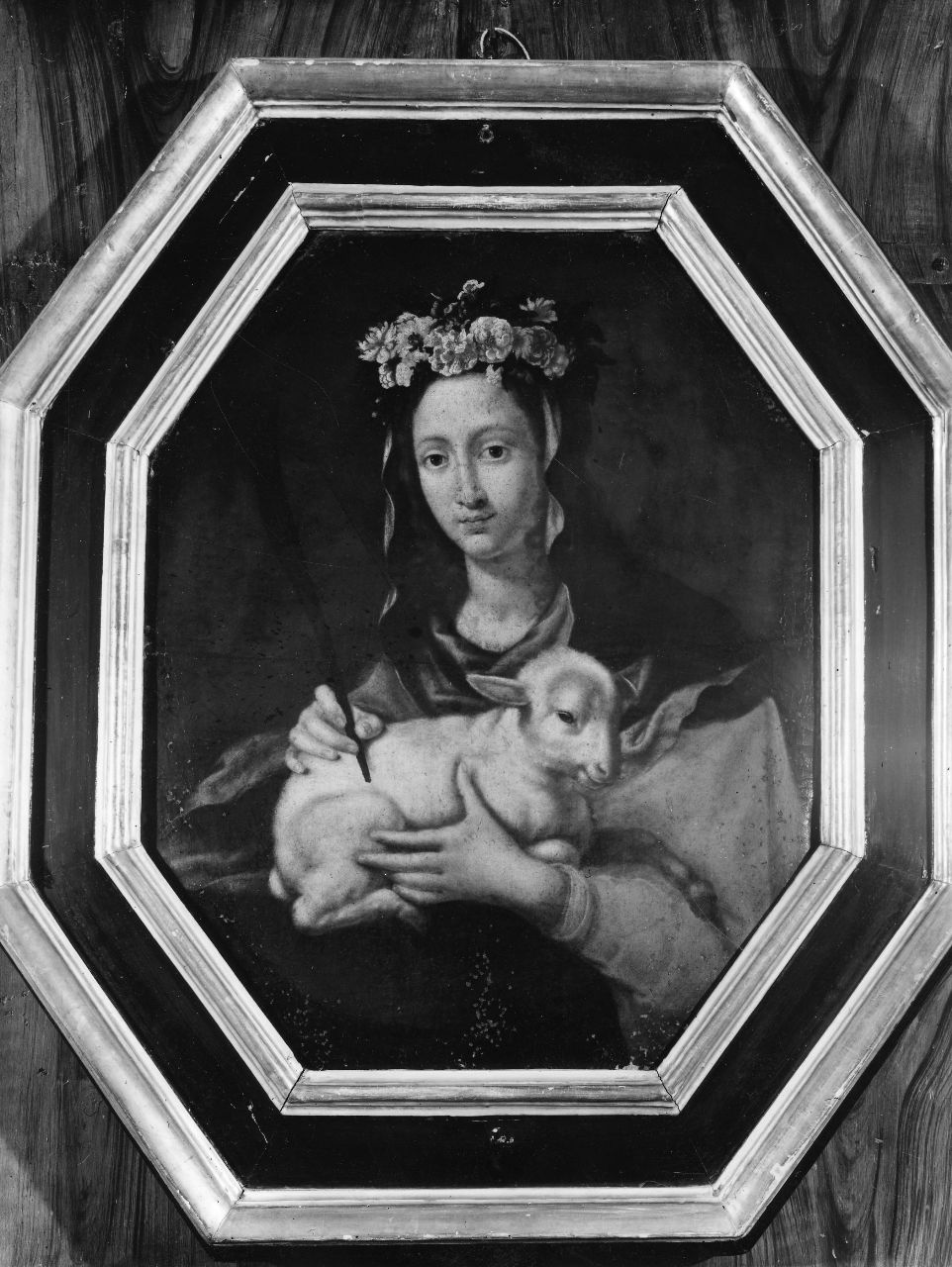 Sant'Agnese (dipinto) di Lippi Lorenzo (scuola) (sec. XVII, sec. XIX)