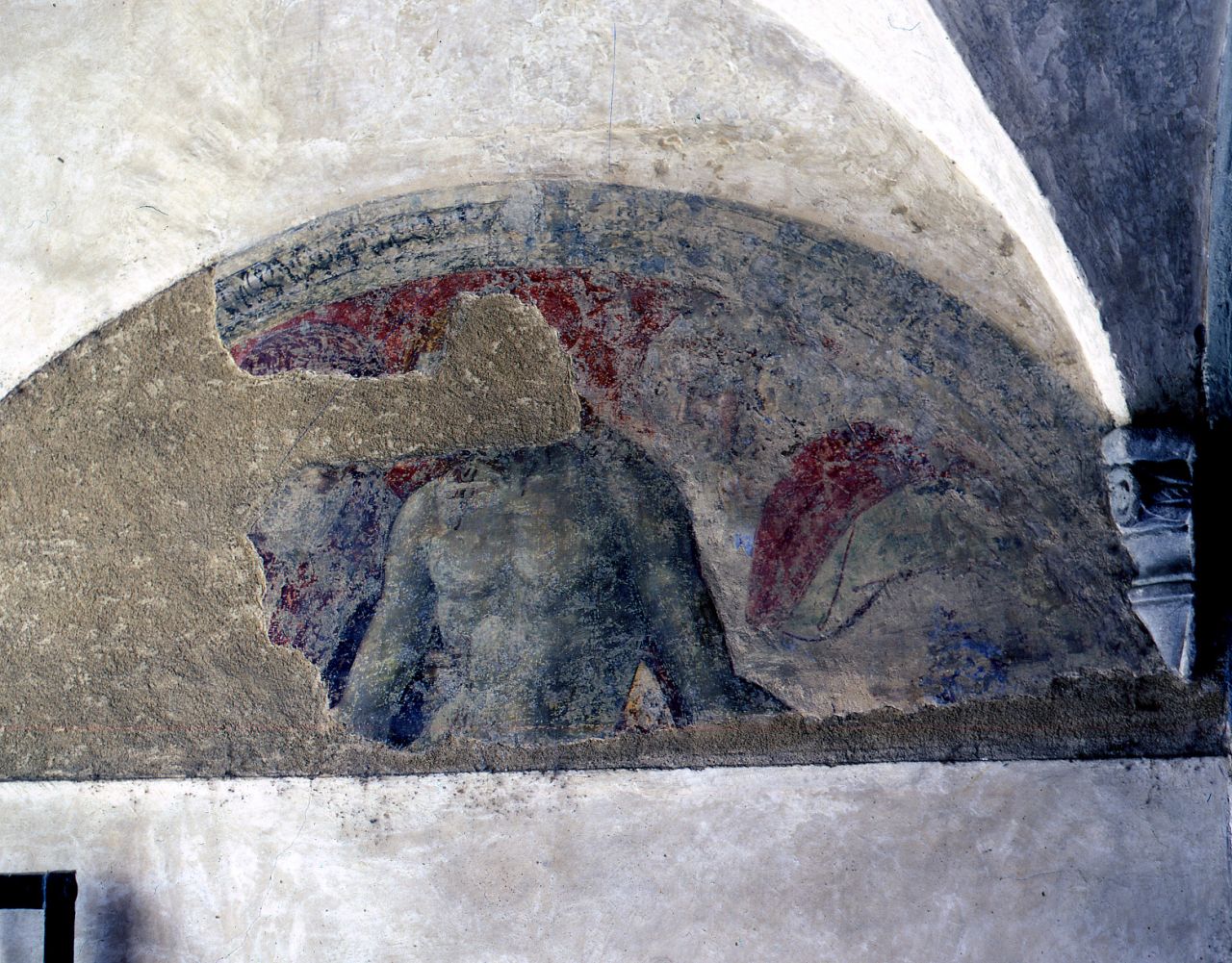 Cristo nel sepolcro (dipinto, frammento) - ambito fiorentino (sec. XVI)