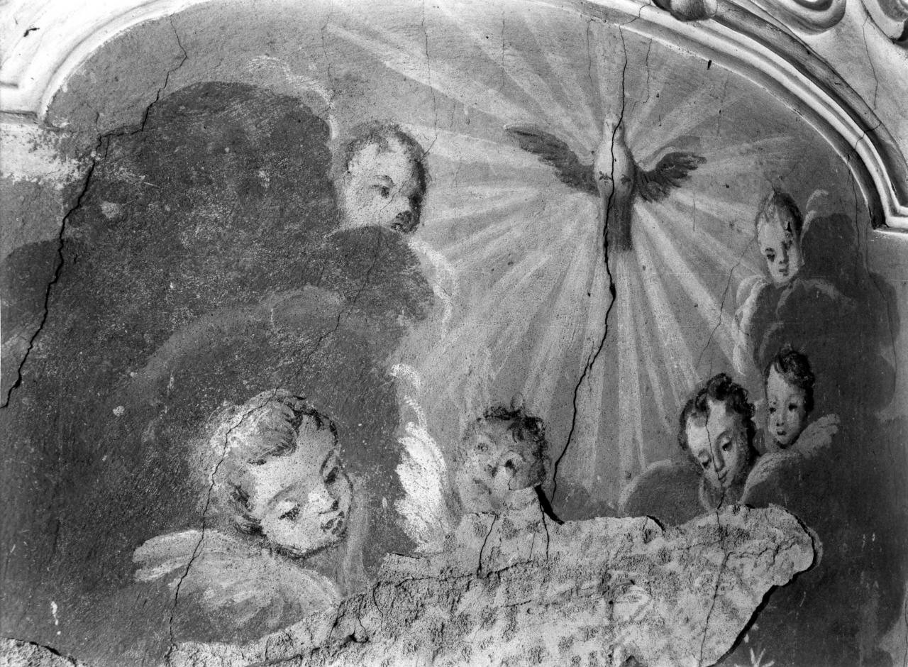 colomba dello Spirito Santo e cherubini (dipinto) - ambito toscano (prima metà sec. XVIII)
