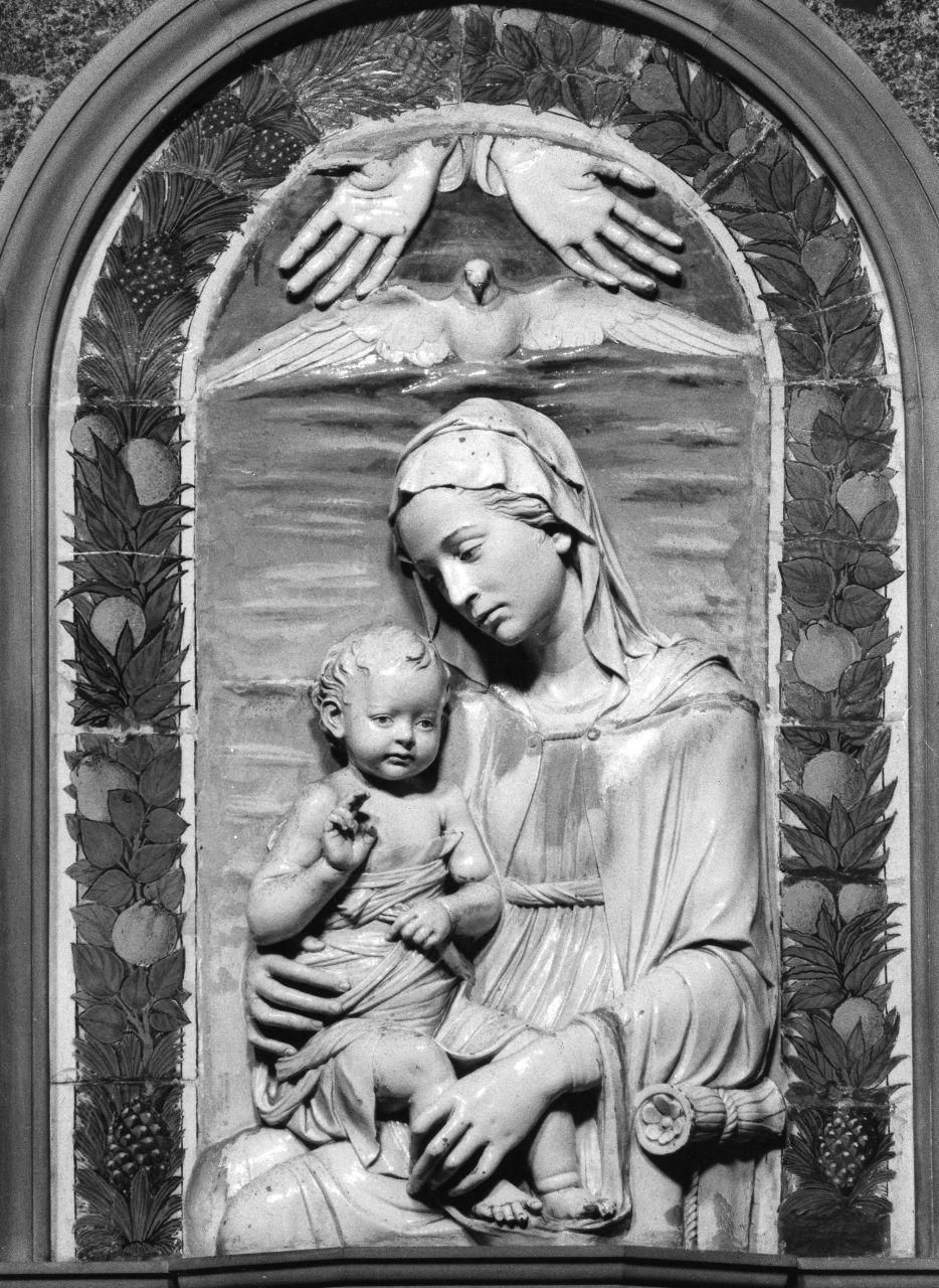 Madonna con Bambino (rilievo) di Della Robbia Andrea (sec. XV)