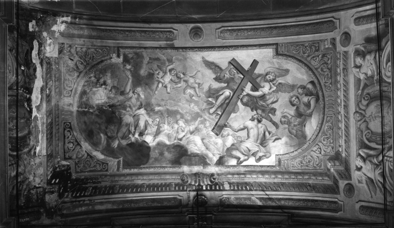 trionfo della Croce con angeli (dipinto) di Galletti Filippo Maria (fine/inizio secc. XVII/ XVIII)