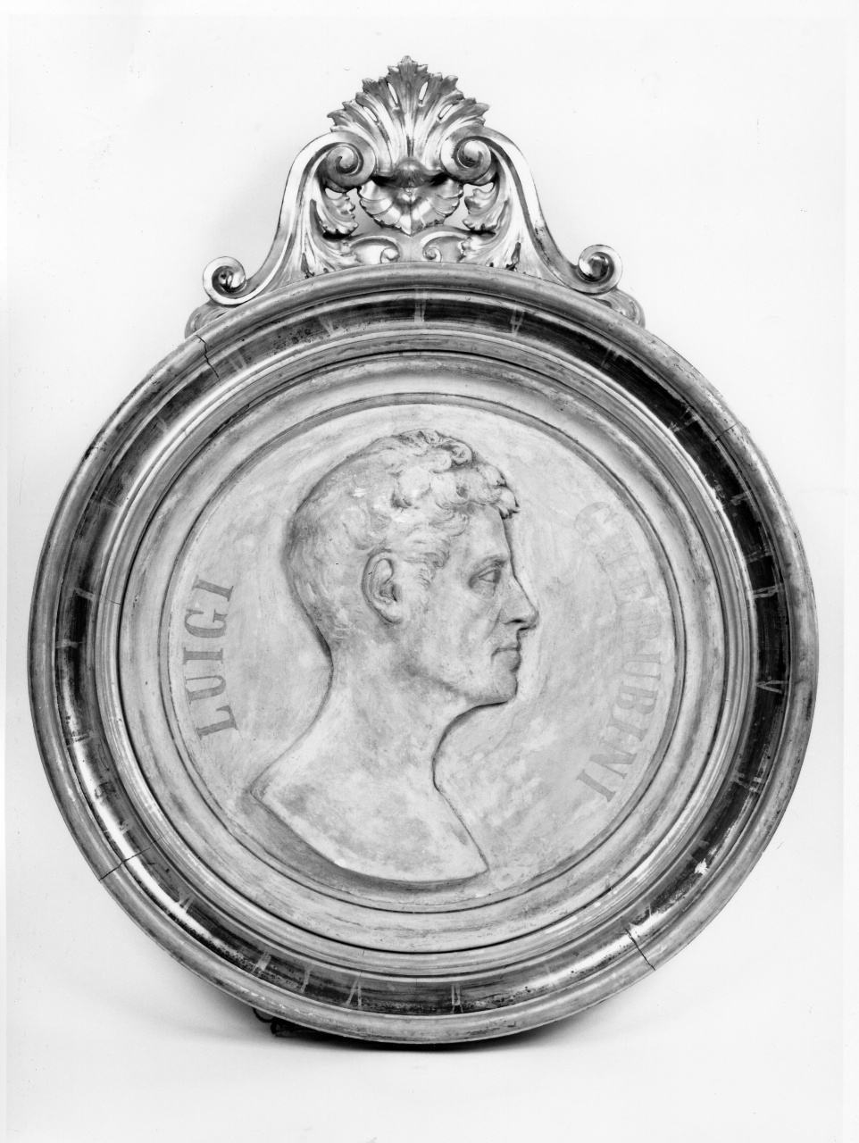 Luigi Cherubini, ritratto d'uomo (medaglione) - ambito toscano (primo quarto sec. XX)