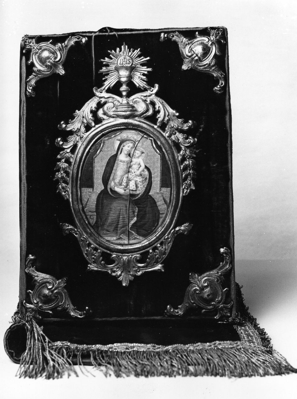 Madonna della Neve (custodia - di libro liturgico) - bottega toscana (sec. XIX)