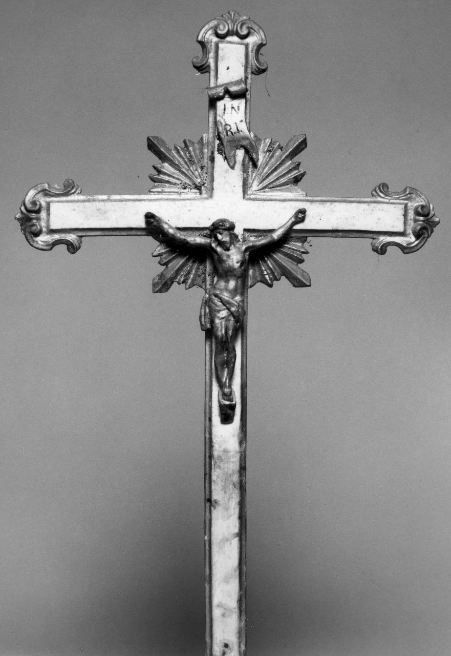 Cristo crocifisso (croce processionale) - ambito toscano (seconda metà sec. XVIII)