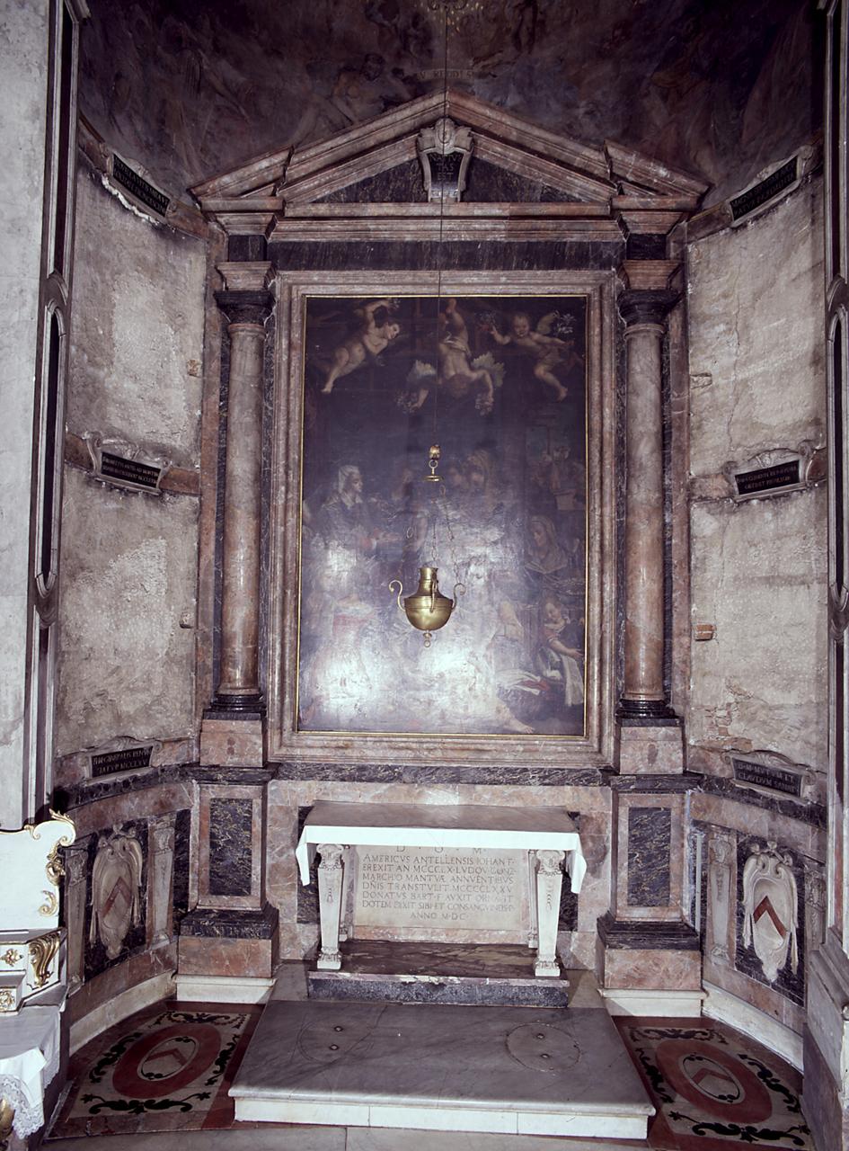 papa Clemente IV conferisce al beato Manetto Dell'Antella privilegi per l'Ordine dei Servi di Maria (dipinto) di Ligozzi Jacopo (sec. XVII)