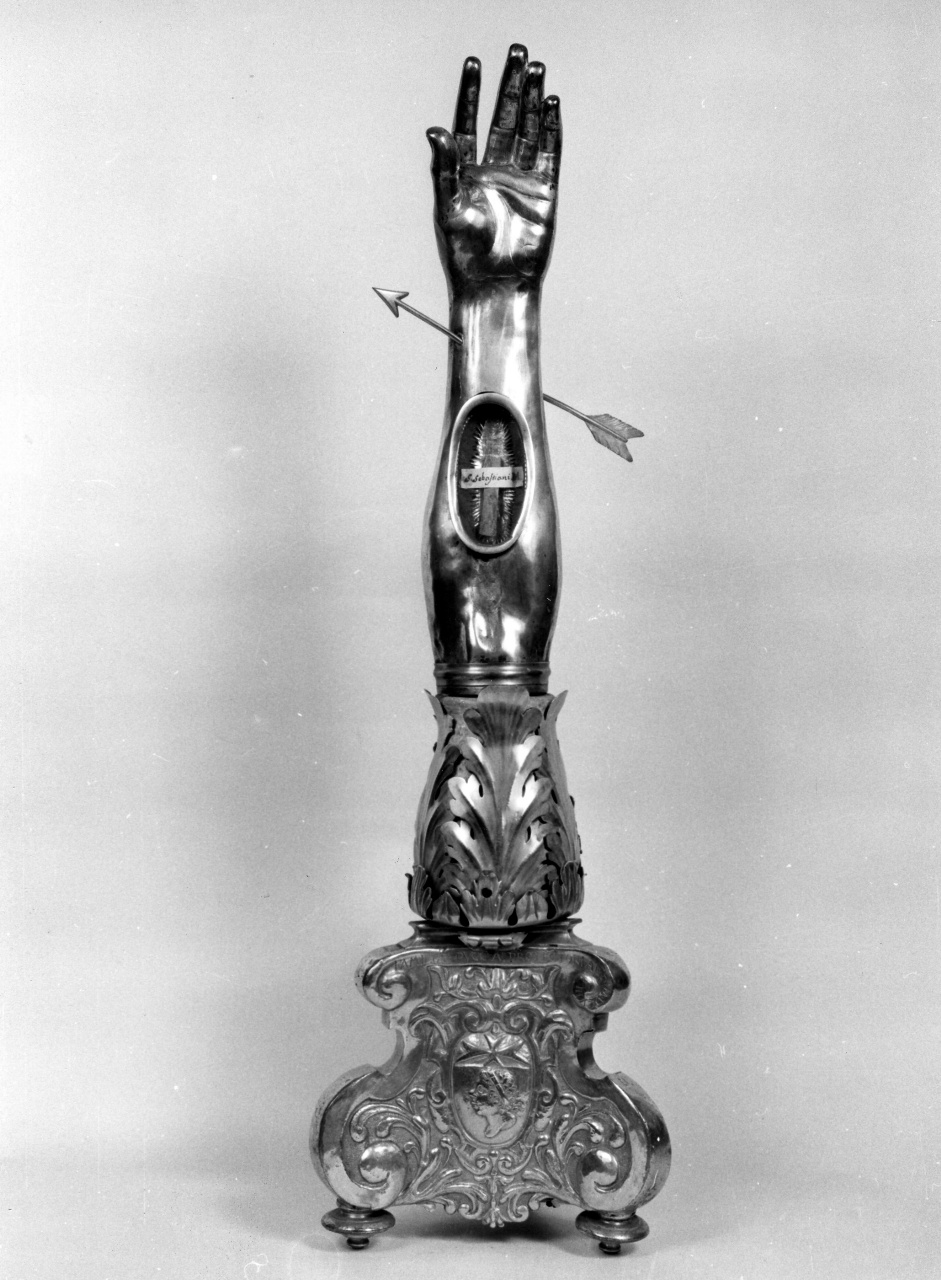 reliquiario antropomorfo - a braccio - bottega fiorentina (sec. XVII)