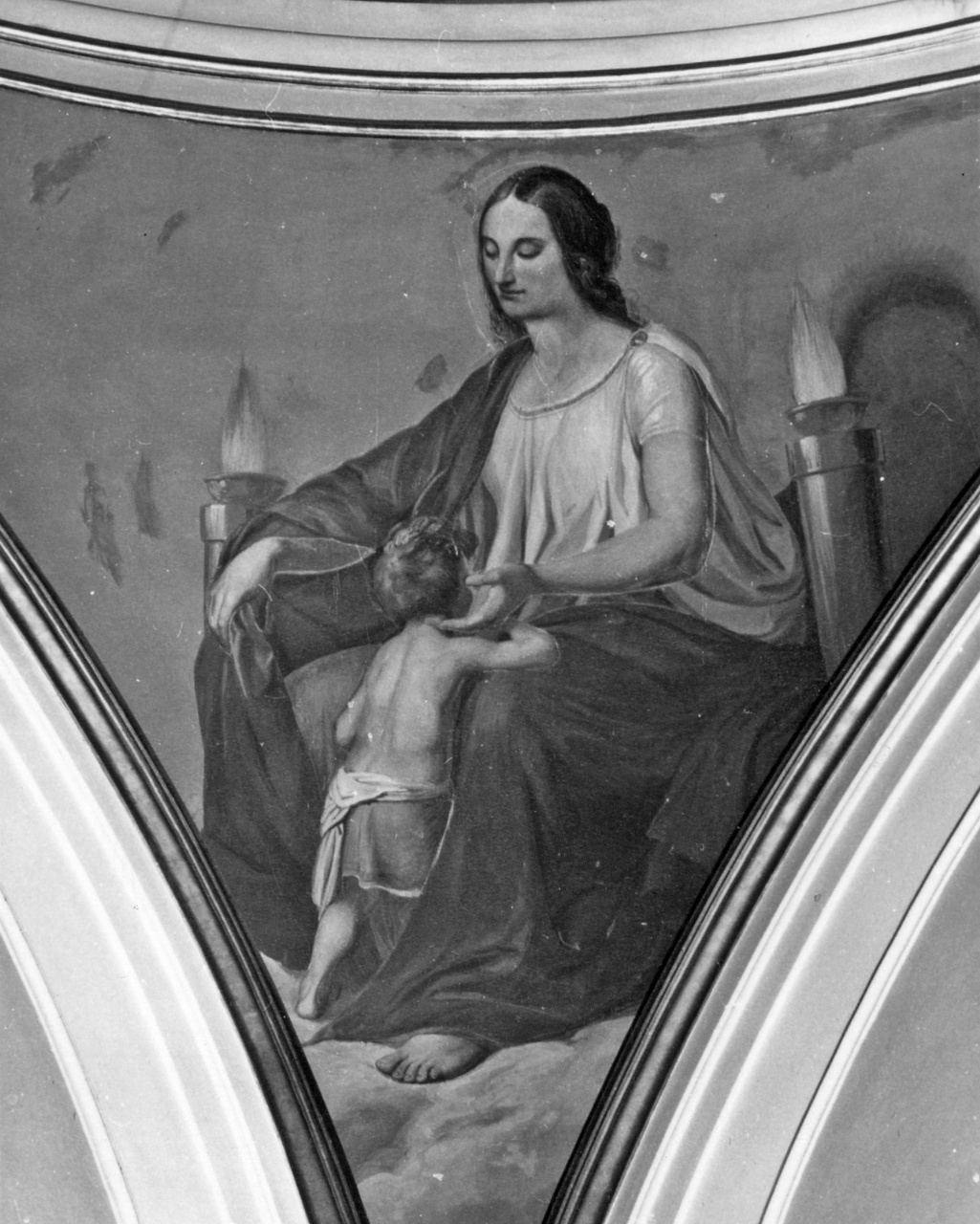 Virtù (dipinto, complesso decorativo) di Sabatelli Luigi, Sabatelli Giuseppe (sec. XIX)
