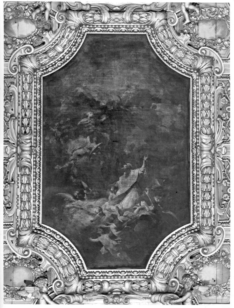 gloria di San Filippo Neri (dipinto) di Sagrestani Giovanni Camillo (sec. XVIII)