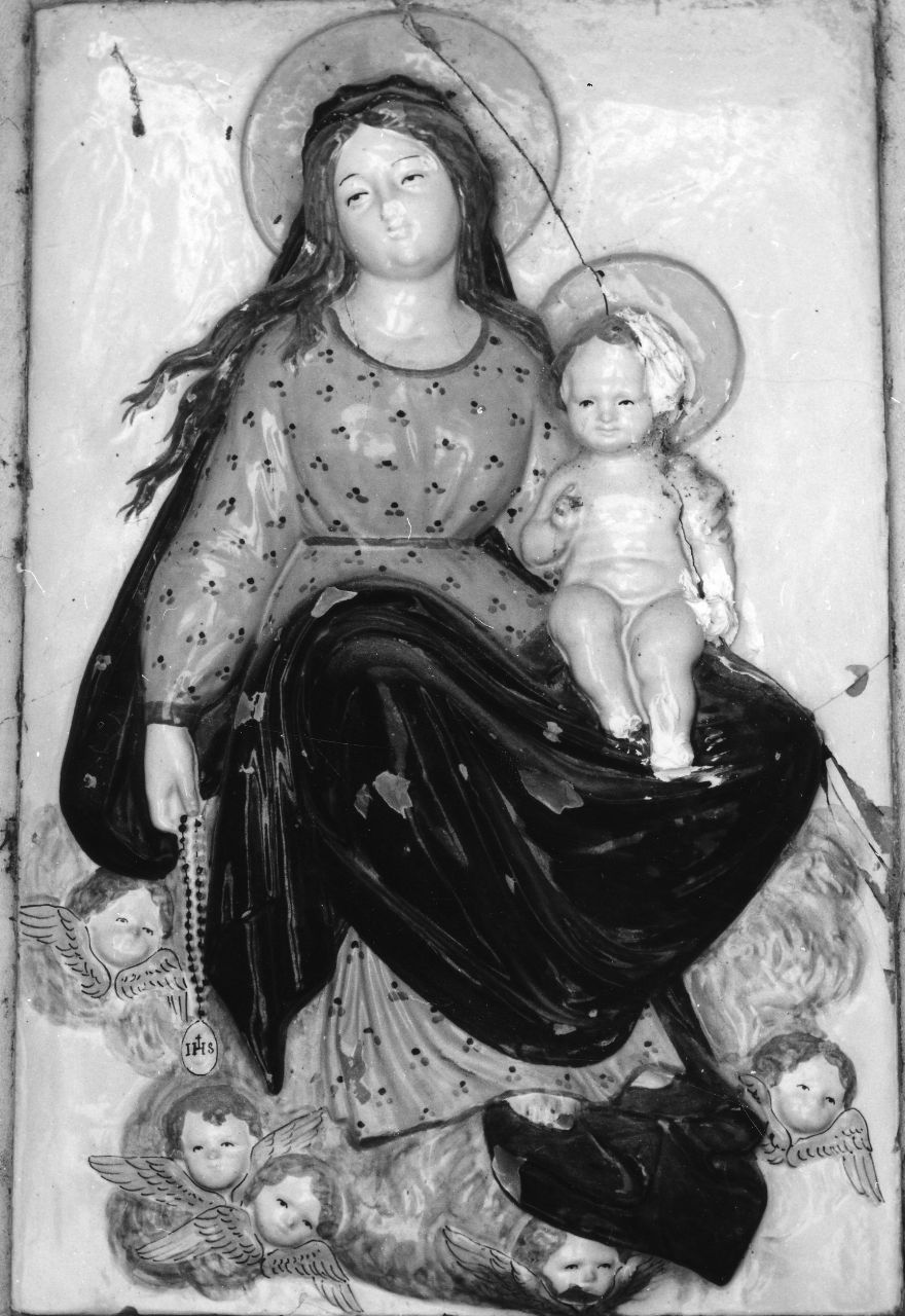 Madonna del Rosario, Madonna con Bambino (rilievo) - ambito toscano (seconda metà sec. XIX)