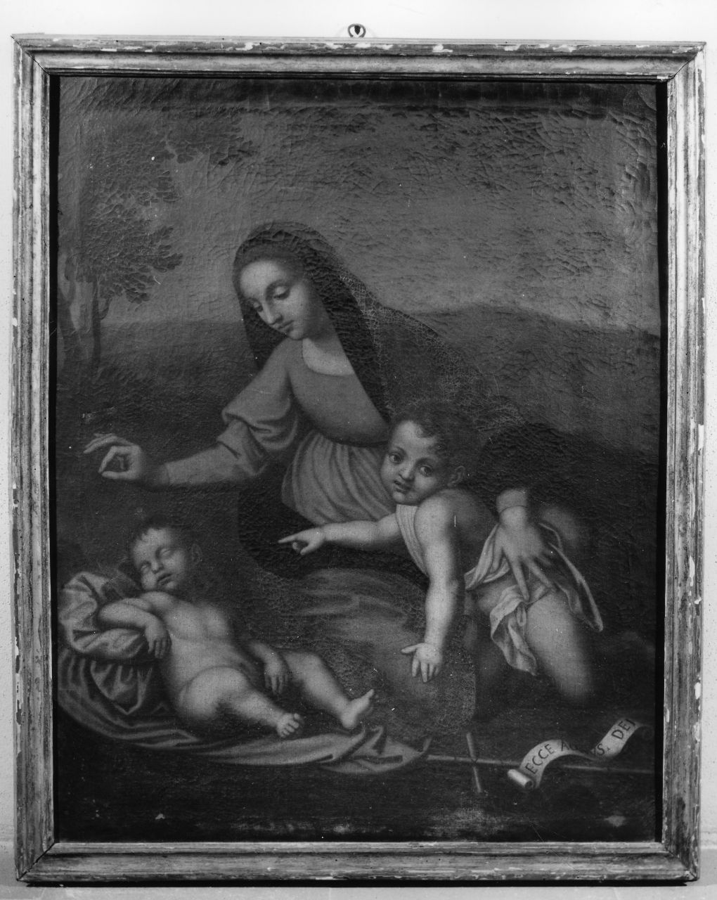 Madonna del Velo, Madonna con Bambino e San Giovannino (dipinto) - ambito fiorentino (prima metà sec. XVII)