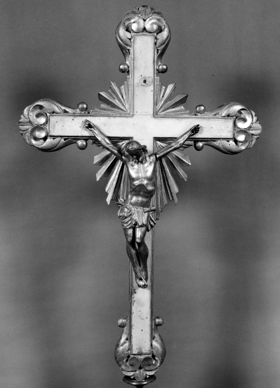 Cristo crocifisso (croce processionale) - bottega toscana (ultimo quarto sec. XVIII)