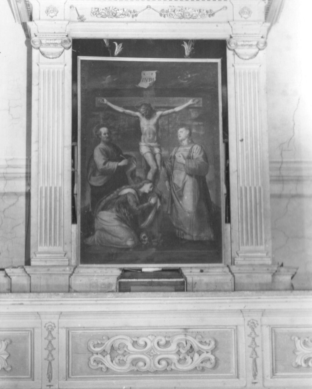 crocifissione (dipinto) di Veli Benedetto (sec. XVII)