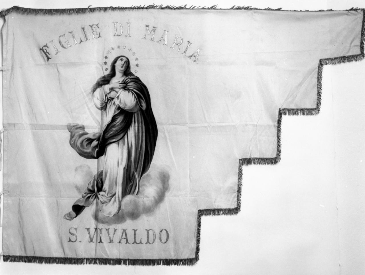 Madonna orante (stendardo processionale) - manifattura toscana (prima metà sec. XX)
