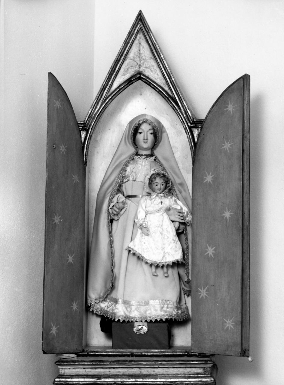 Madonna con Bambino (statuetta devozionale) - produzione toscana (sec. XIX)