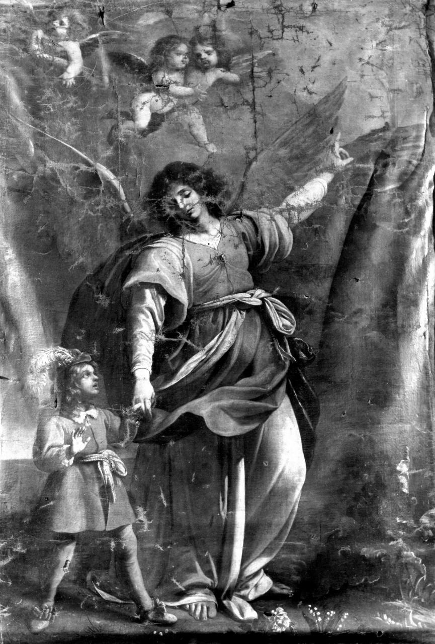 Tobia e San Raffaele arcangelo (dipinto) di Bilivert Giovanni (bottega) (sec. XVII)
