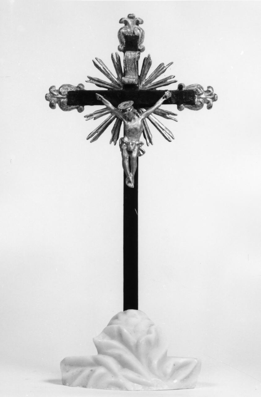 Cristo crocifisso (croce d'altare) - produzione toscana (fine/inizio secc. XVIII/ XIX, sec. XIX)
