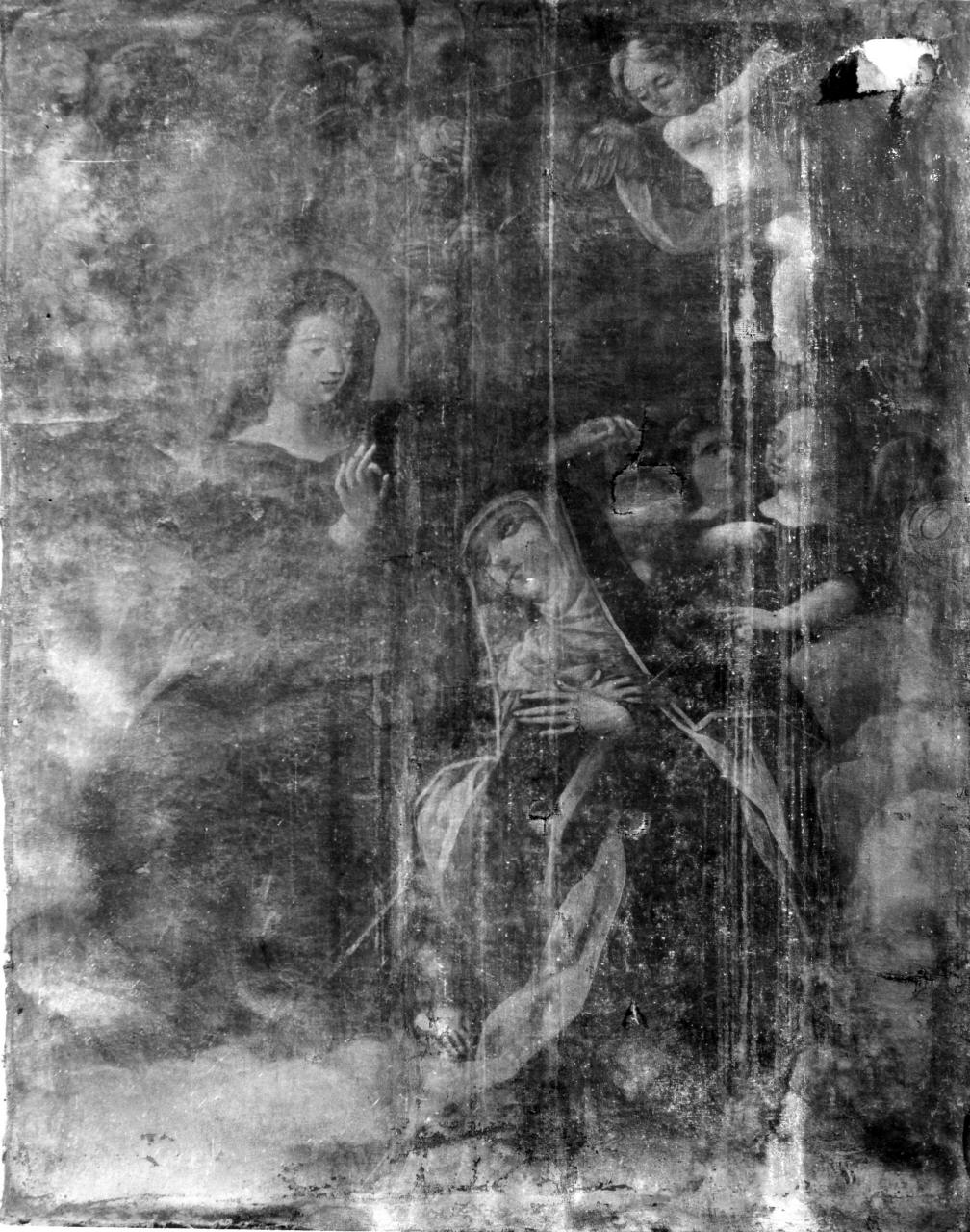 apparizione della Madonna a una santa monaca (dipinto) - ambito toscano (sec. XVII)