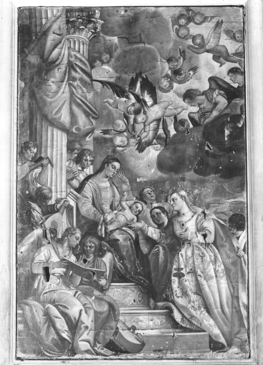 matrimonio mistico di Santa Caterina d'Alessandria (dipinto) - ambito toscano (sec. XVIII)