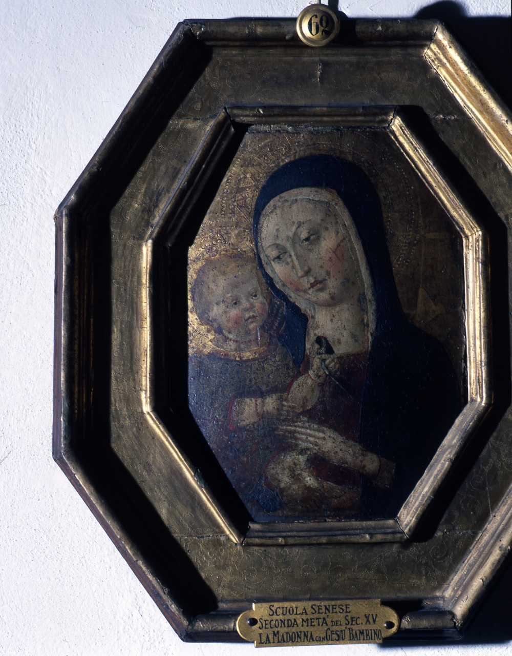 Madonna con Bambino (dipinto) di Francesco di Giorgio Martini, Landi Bartolomeo detto Neroccio (terzo quarto sec. XV, sec. XVIII)