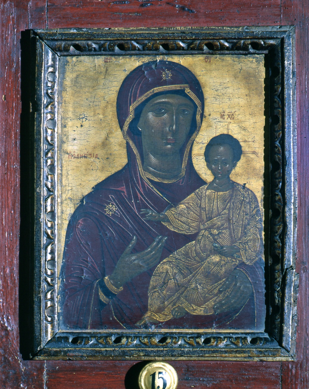 Madonna con Bambino (dipinto) - ambito russo (prima metà sec. XVI, sec. XVIII)
