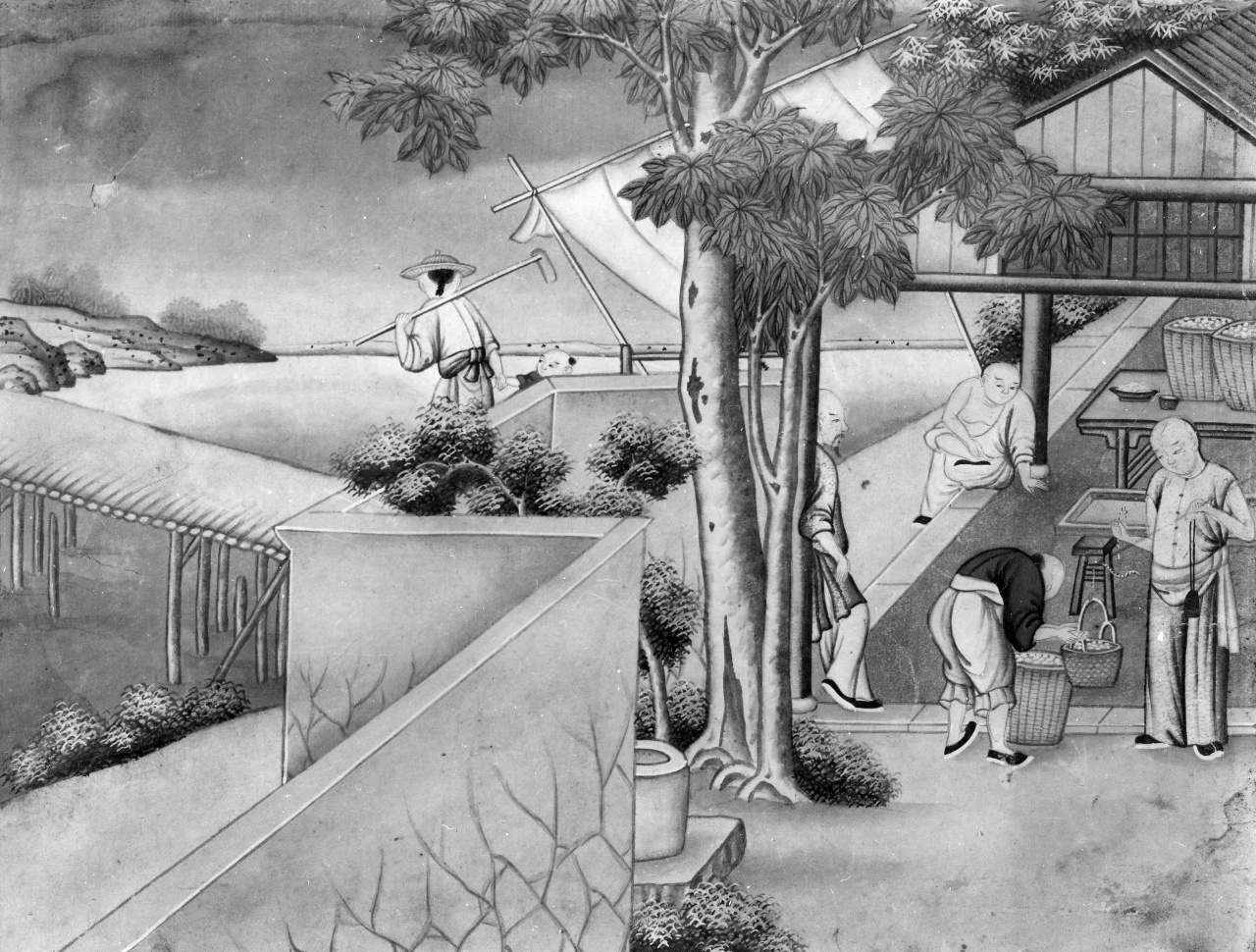 lavoratori (dipinto) - ambito cinese (sec. XVIII)