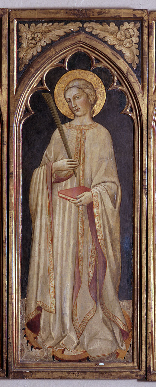 santa Caterina d'Alessandria (scomparto di trittico) - ambito fiorentino (fine/inizio secc. XIV/ XV)