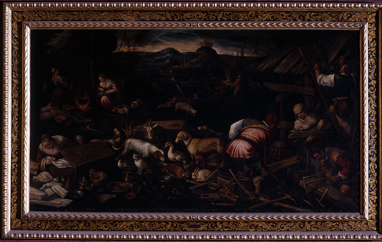 fine del Diluvio Universale (dipinto) di Da Ponte Jacopo detto Jacopo Bassano (bottega) (ultimo quarto sec. XVI)