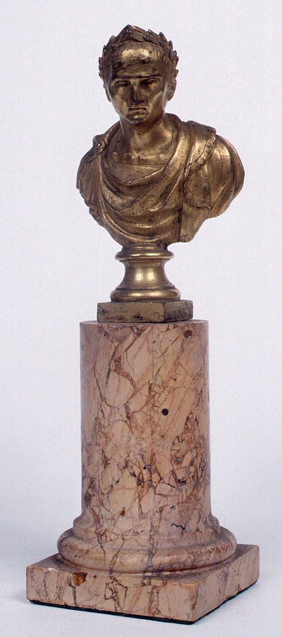 busto d'imperatore (statuetta) - bottega romana (?) (secc. XVI/ XVII)
