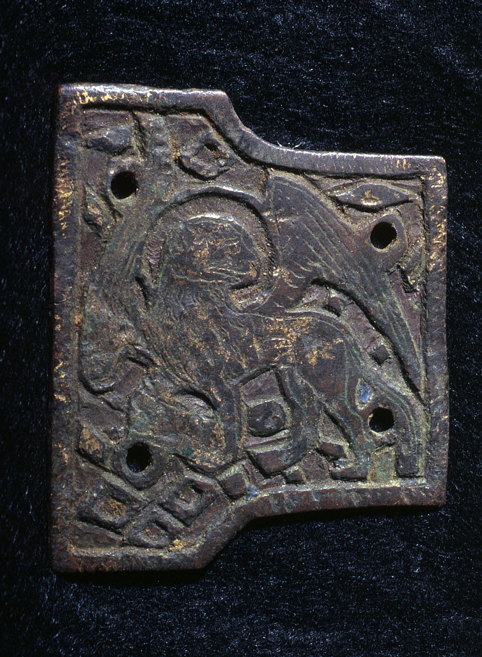 simbolo di san Marco: leone (placchetta) - bottega limosina (ultimo quarto sec. XIII)
