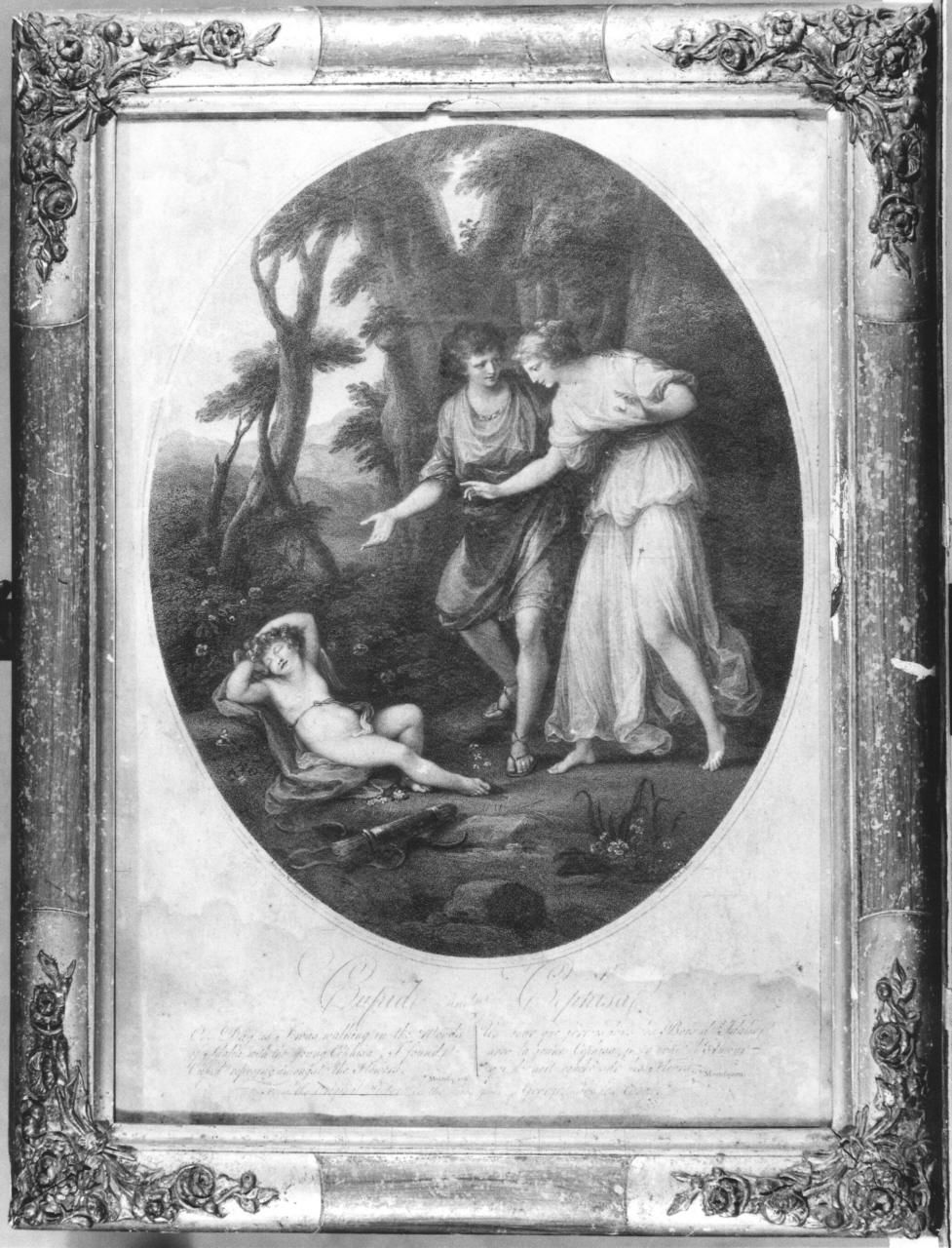 Cupido e Cefisa (stampa) di Kauffmann Angelica (sec. XVIII)