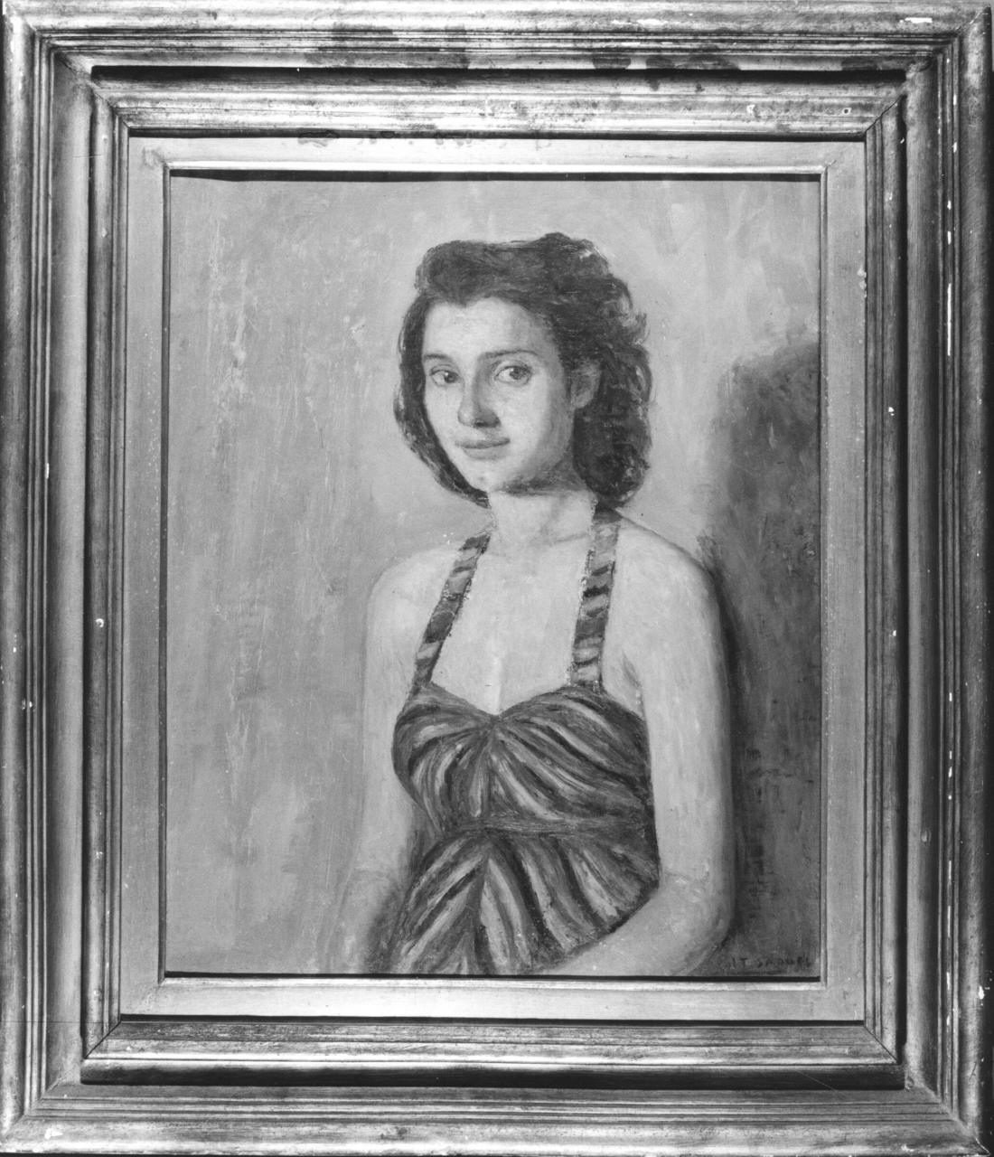 ritratto di donna (dipinto) di Baduel Maria Teresa (secondo quarto sec. XX)
