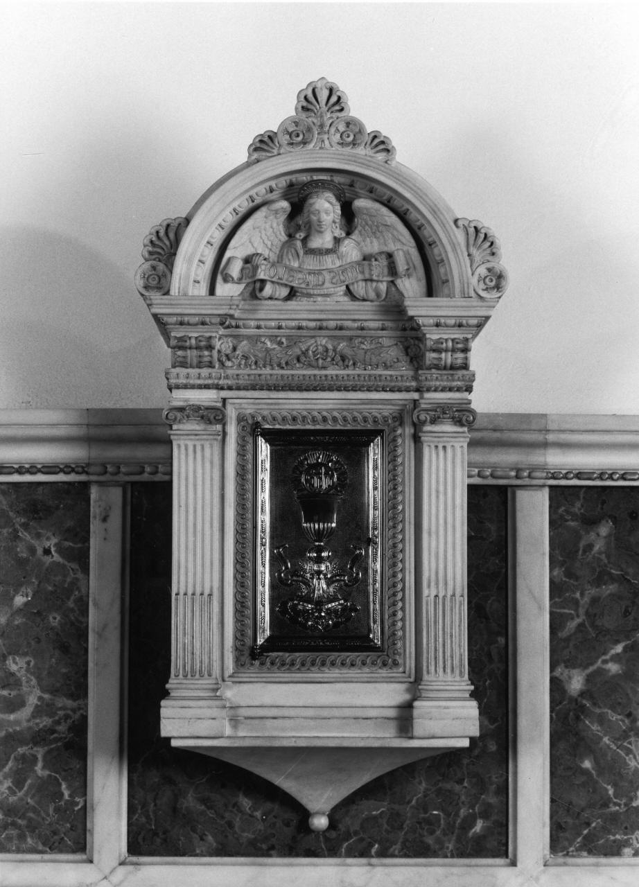 tabernacolo - a frontale architettonico - bottega toscana (sec. XX)
