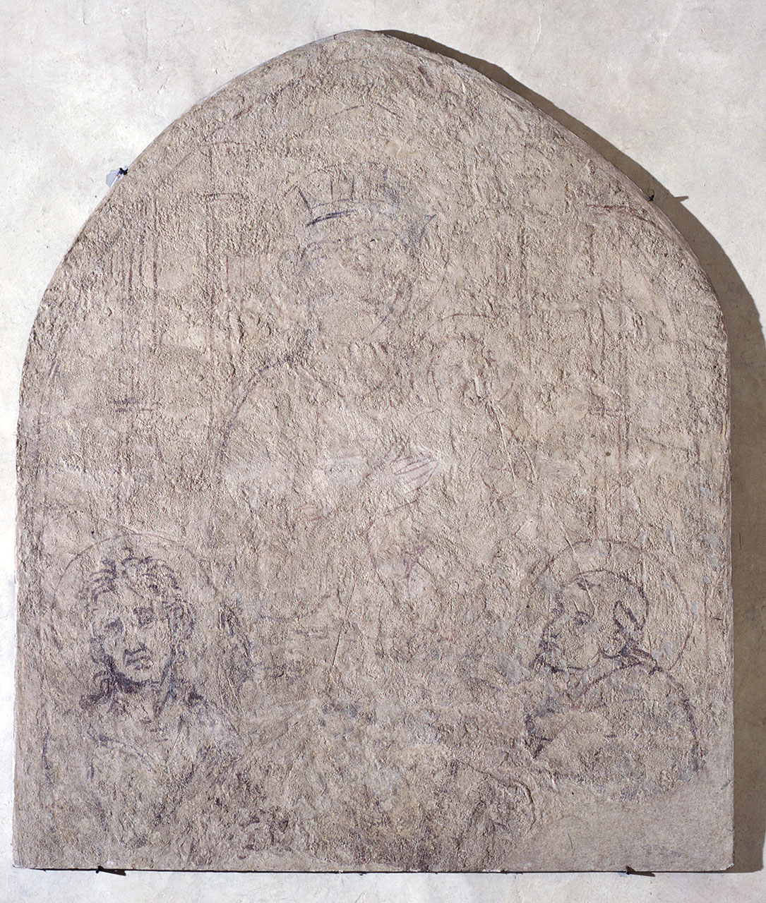 Madonna con Bambino San Giovanni Battista e Santo monaco (sinopia) di Bicci di Lorenzo (attribuito) (inizio sec. XV)