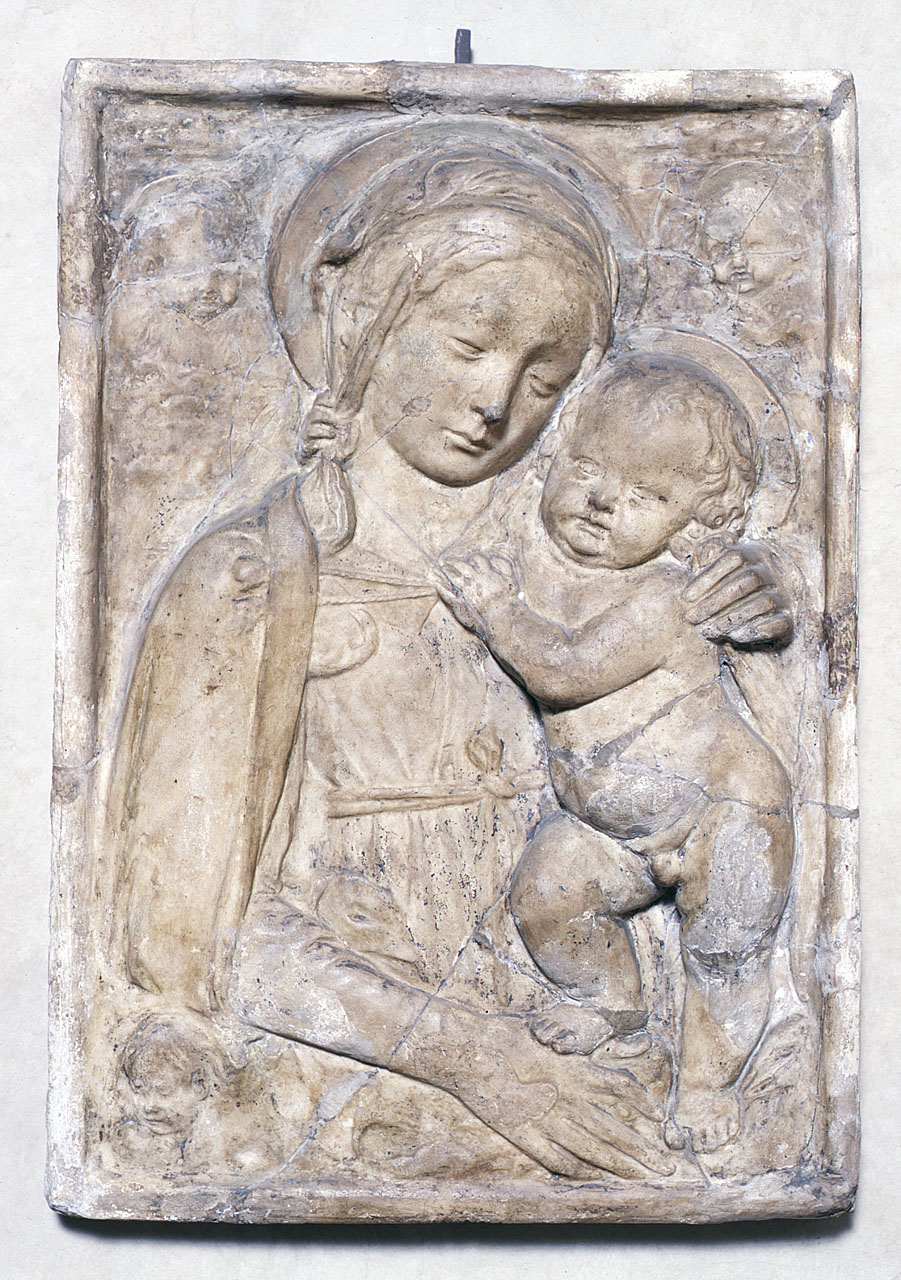 Madonna con Bambino (rilievo) di Benedetto da Maiano (maniera) (seconda metà sec. XV)