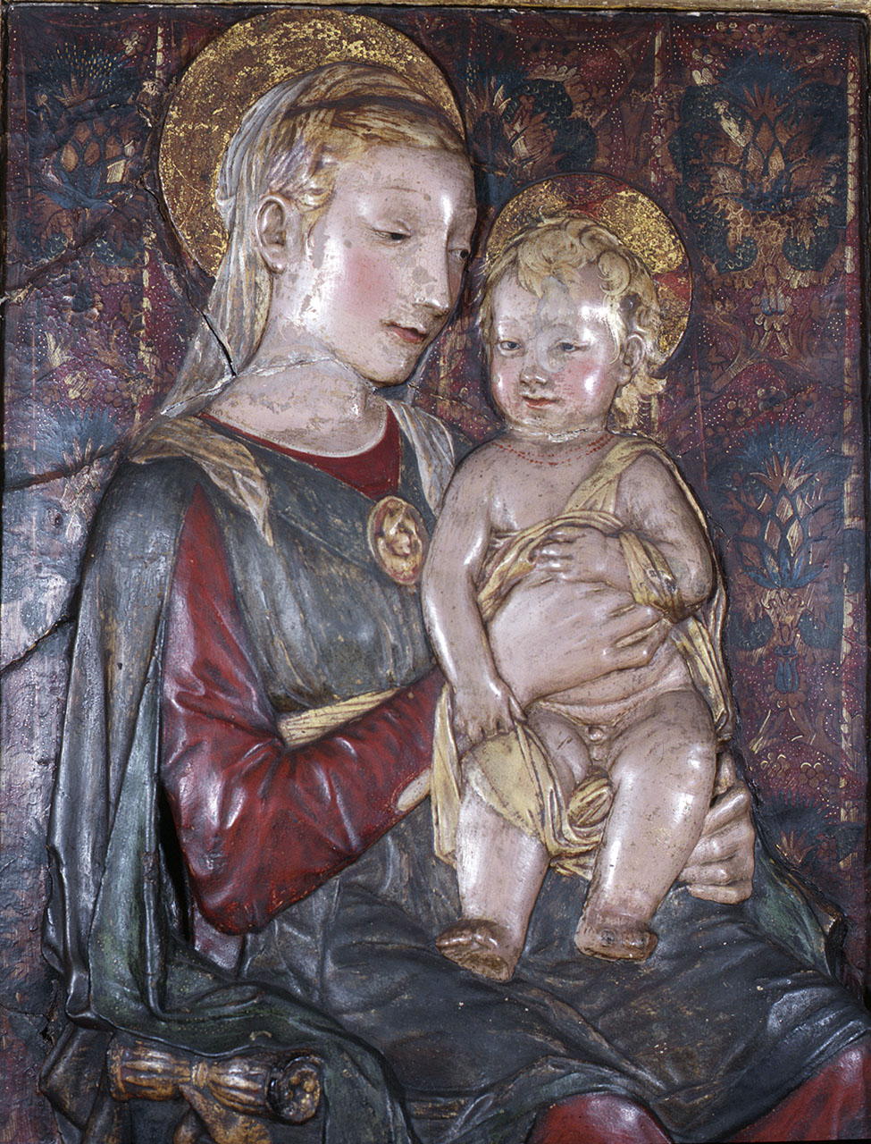 Madonna con Bambino (rilievo) di Rossellino Antonio (maniera) (terzo quarto sec. XV)