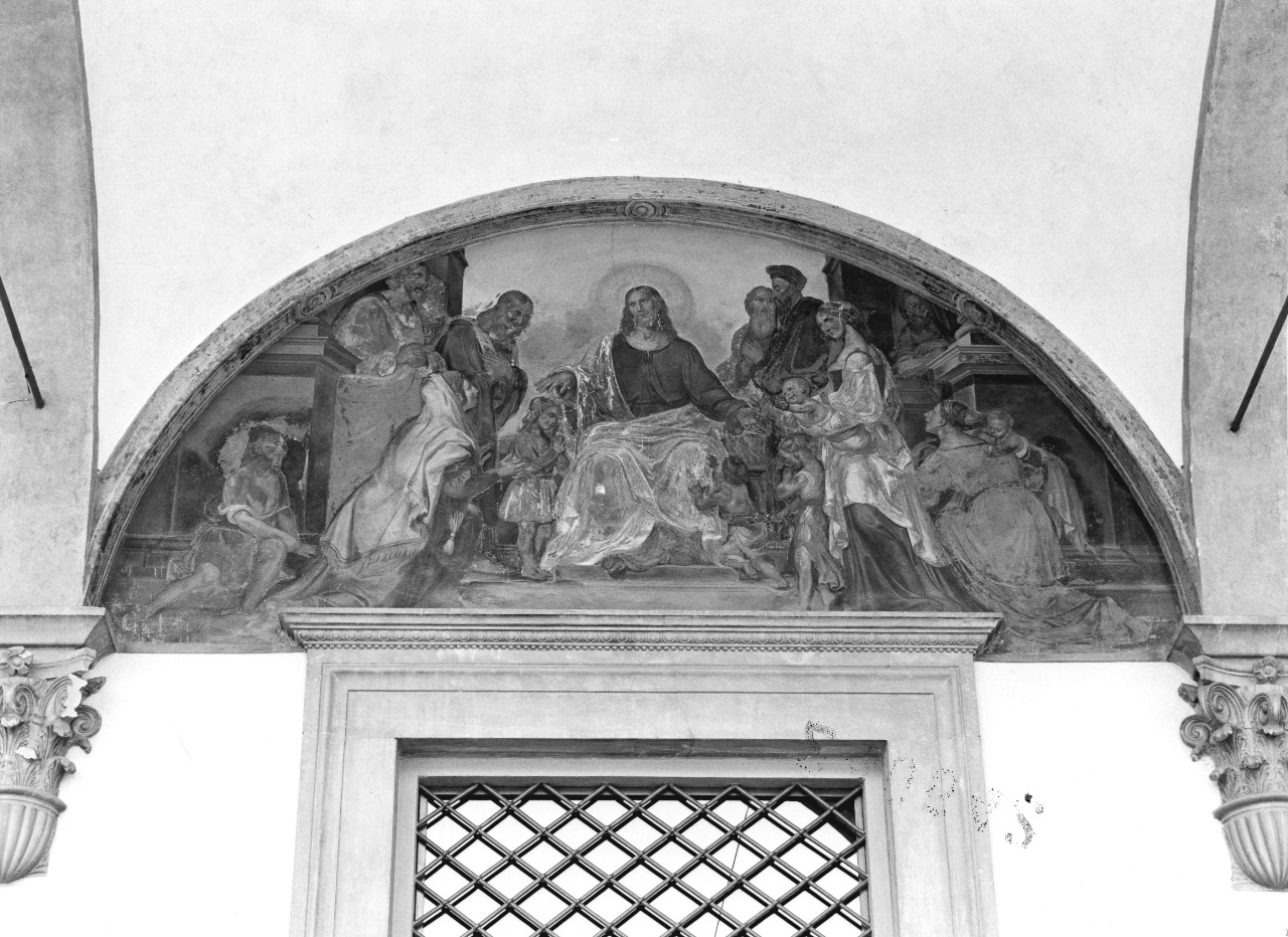 Cristo benedice i fanciulli (dipinto) di Martellini Gasparo (attribuito) (sec. XIX)