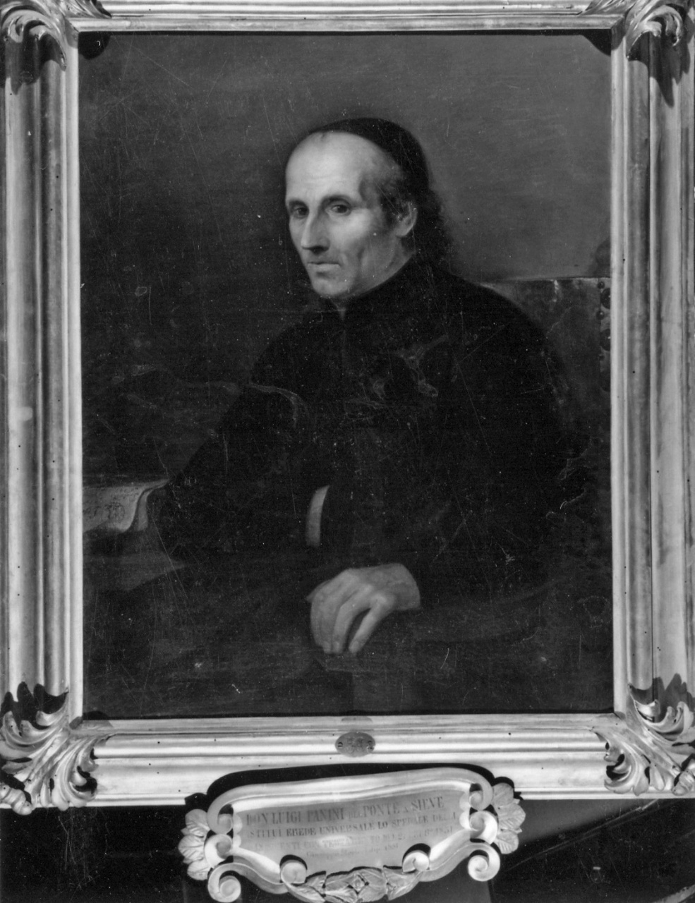 ritratto di Don Luigi Panini (dipinto) di Moricci Giuseppe (attribuito) (sec. XIX)