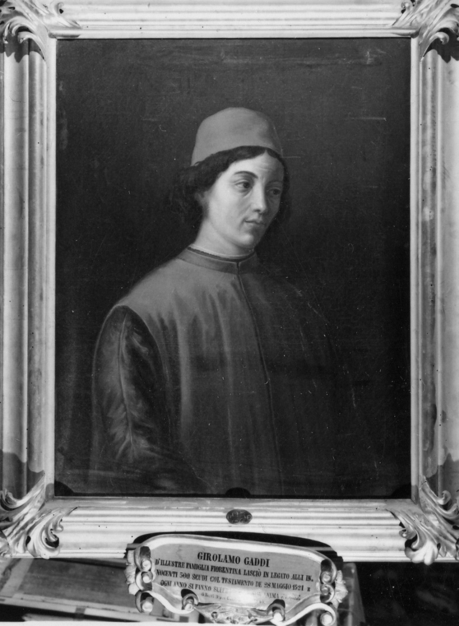ritratto di Girolamo Gaddi (dipinto) di Berti Giorgio (attribuito) (sec. XIX)