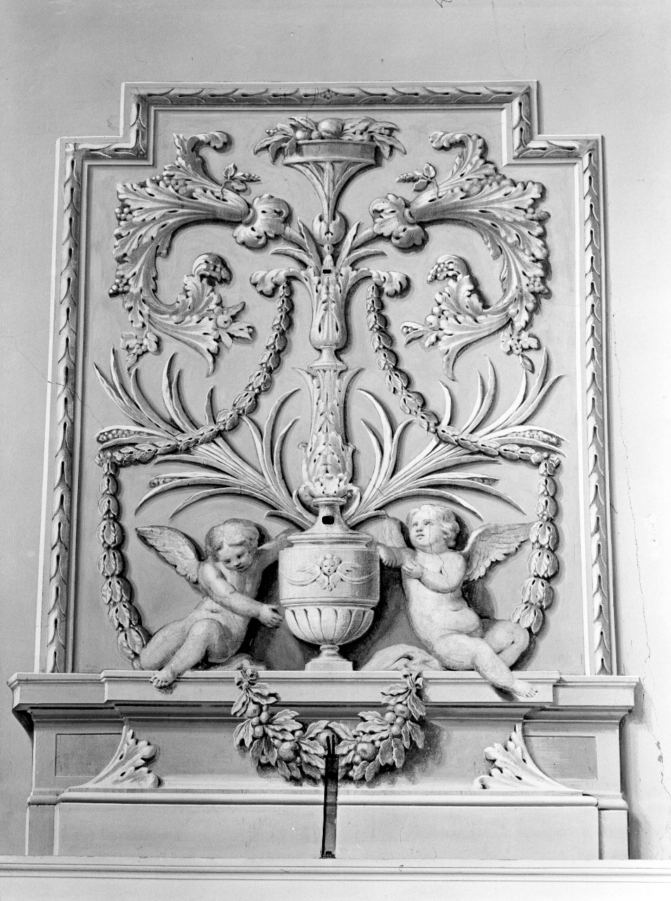 grottesche (decorazione pittorica) di Masselli Gioacchino (attribuito) (fine sec. XVIII)