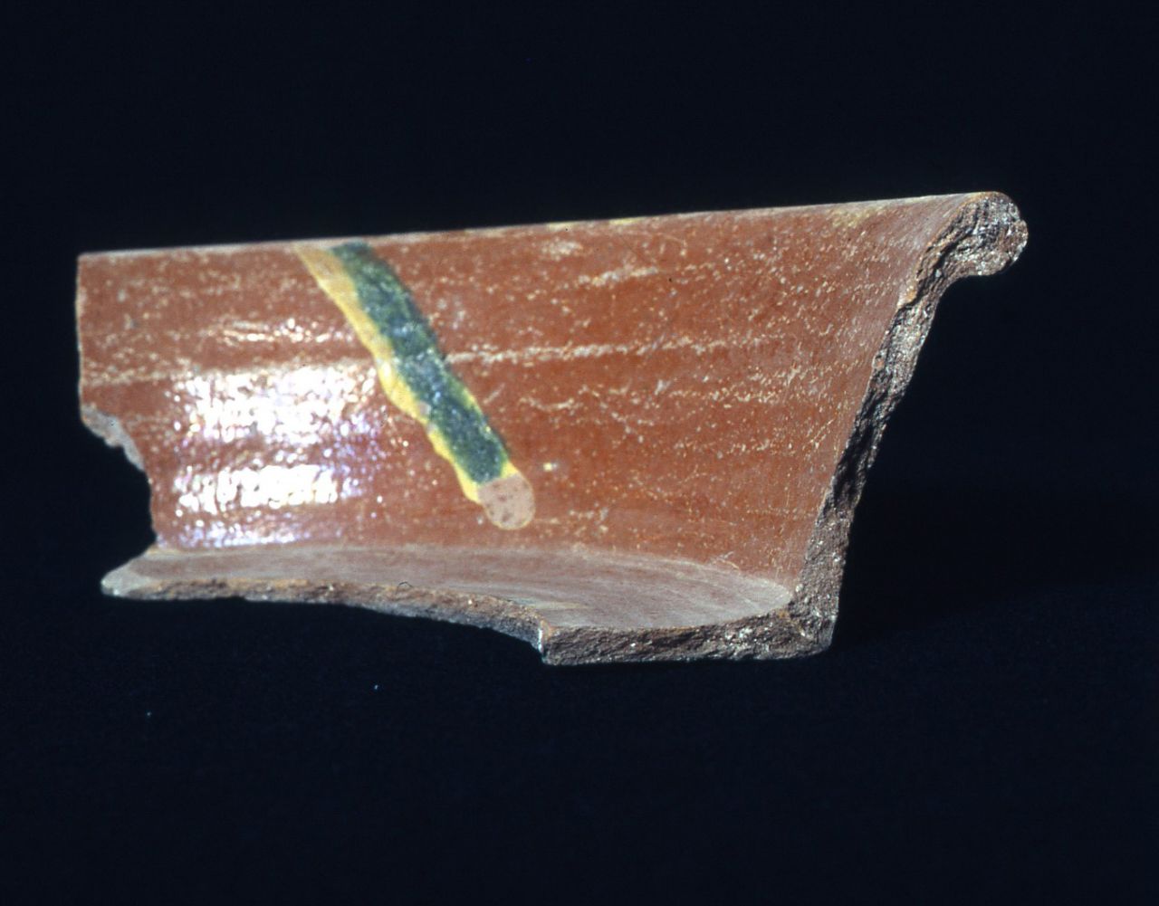 bacile, frammento - manifattura fiorentina (sec. XV)