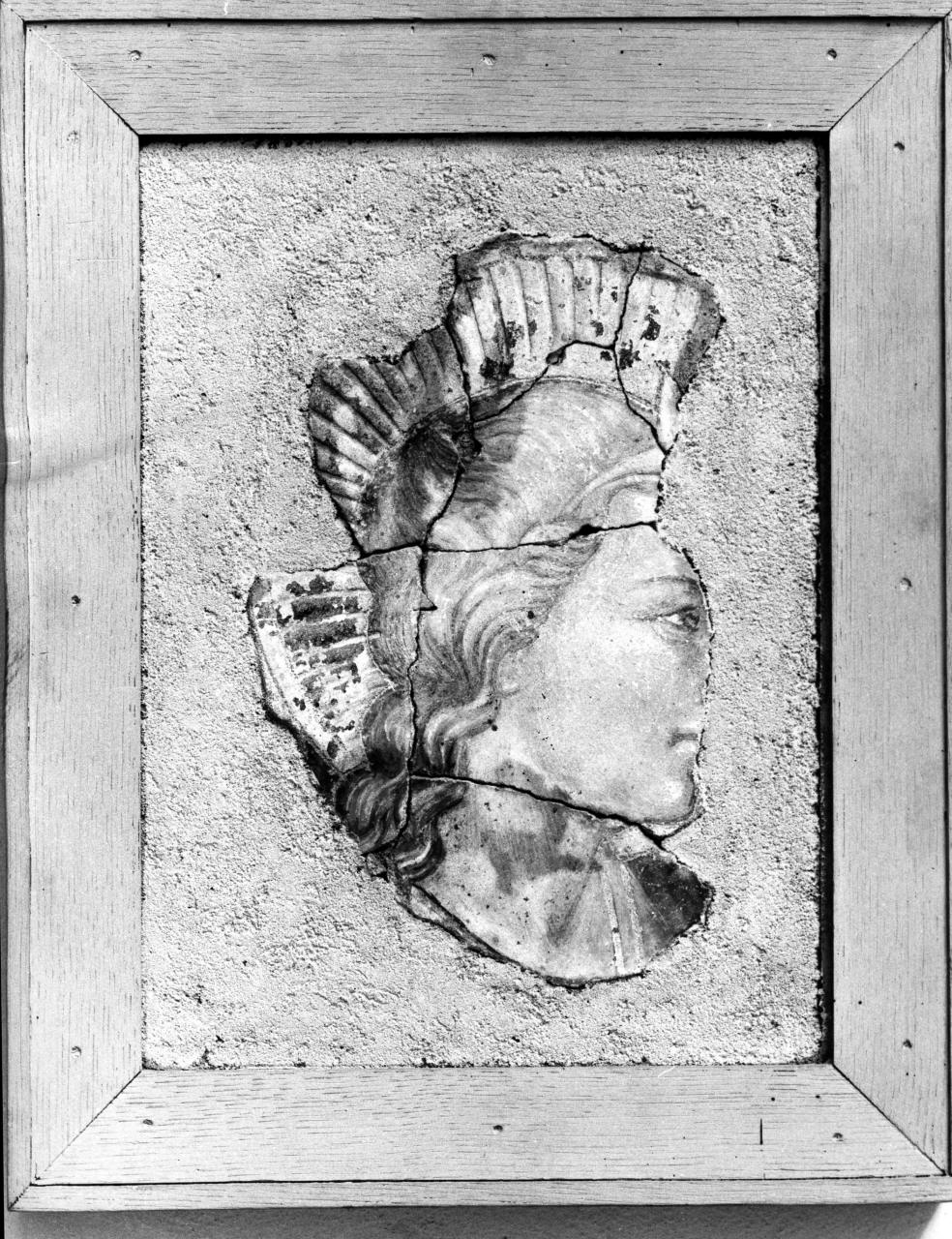 testa di angelo (dipinto, frammento) - ambito fiorentino (primo quarto sec. XIV)